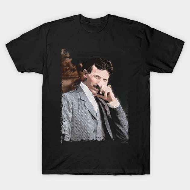 Tesla T-Shirt by PrintstaBee